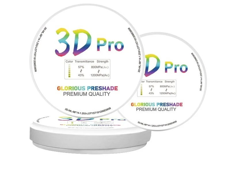 The color transition gradient of 3D Pro Multilayer